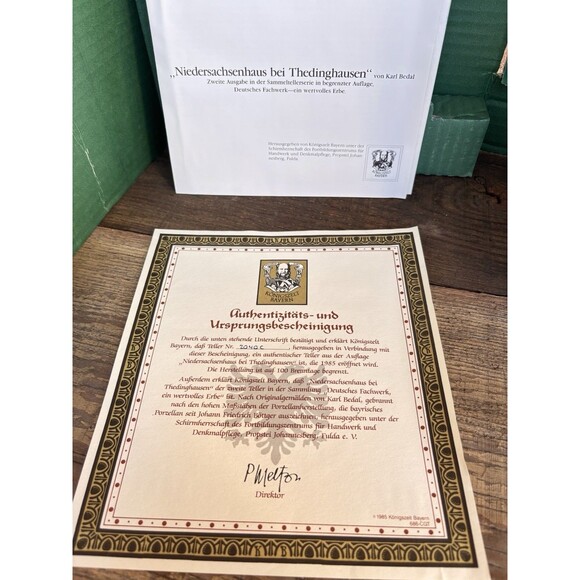 Vintage 1985 Konigszelt Bayern German Plate Karl Bedal - Picture 7 of 13